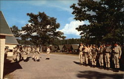 National Guardsmen at Camp Grayling Postcard