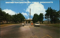 Main Gate, L.G. Hanscom Field Bedford, MA Postcard Postcard