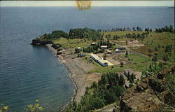 Mount Silver Motel and Cabins on Silver Cliff Bay Postcard