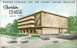 Modern Comfort For the Luxury Loving Traveler Sheridan Chase Motor Hotel Postcard