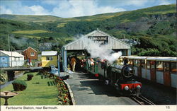 Fairbourne Station Barmouth, Wales Postcard Postcard