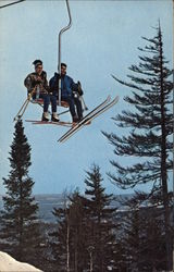 Up Chair Lift No. IV, Mt. Sutton Postcard