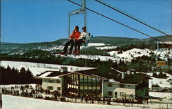 Ski Lift at Mt. Ascutney Ski Area Postcard