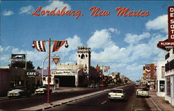 Railroad Avenue Lordsburg, NM Postcard Postcard