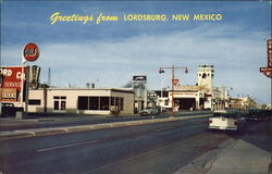 Railroad Avenue Looking West Postcard