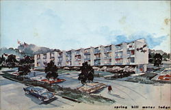 Spring Hill Motor Lodge Bailey's Crossroads, VA Postcard Postcard