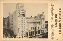 Church of the Open Door and Bible Institute Postcard