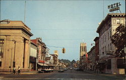 Looking East on Market Street Postcard
