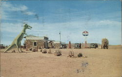 Dinosaur Service Station Jensen, UT Postcard Postcard