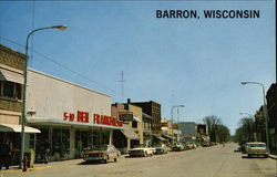 La Salle Avenue Barron, WI Postcard Postcard