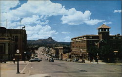 Gurley Street with Thumb Butte in the Background Postcard