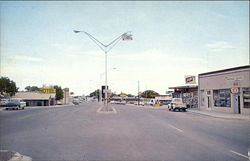 U. S. Highway Thru Town Postcard