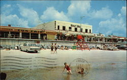 Beach Scene & Boardwalk Postcard