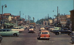 Looking North on Euclid Avenue from near Garden Grove Boulevard Postcard