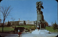 Liberty Monument to the Revolutionary War Heroes Ticonderoga, NY Postcard Postcard