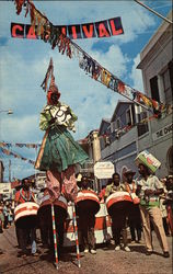 Carnival Time St. Thomas, VI Caribbean Islands Postcard Postcard