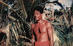 Native of the Eastern Caroline Islands, Micronesia Postcard
