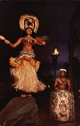 Polynesia Luau at Walt Disney World Postcard