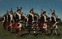 Girls' Highland Pipe Band Postcard