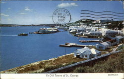 Coastal Scene St. George, Bermuda Postcard Postcard