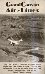 Grand Canyon Air-Lines Postcard