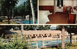 The Hitching Post Motel and Cottages Conway, NH Postcard Postcard