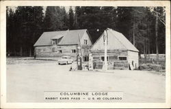 Columbine Lodge, Routt National Forest Postcard