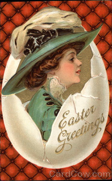 Woman and Easter Egg Eggs