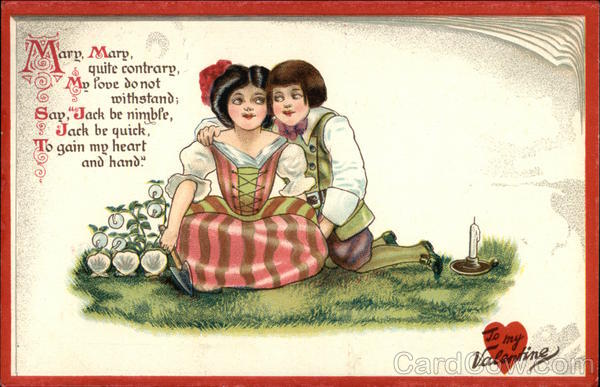 Giorl and Boy Cuddle on Green Lawn Couples