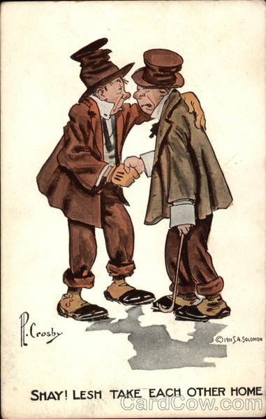 Shay! Lesh Take Each Other Home Percy Crosby Drinking