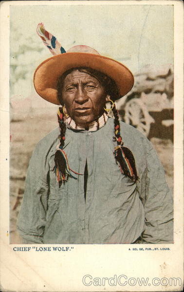 Chief Lone Wolf Native Americana
