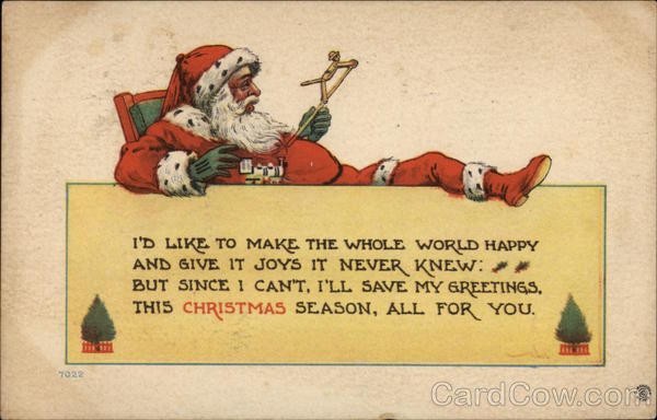 Santa Claus Playing With Toys