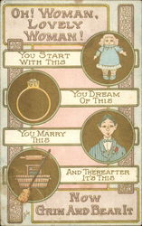 Oh! Woman, Lovely Woman! Postcard