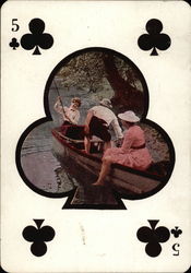Five of Clubs Postcard