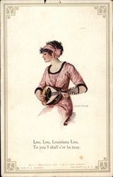 Louisiana Lou Songs & Lyrics Postcard Postcard