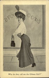 Why Do They Call Me The Gibson Girl? Postcard