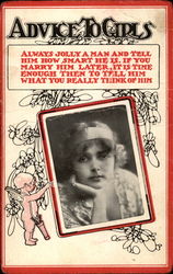 Advice to Girls Postcard