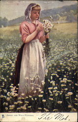 Among the Wild Flowers Postcard