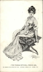 The Thomas Mitchell Pierce Girl Postcard