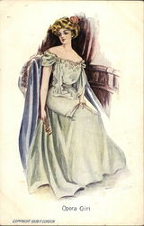 Opera Girl Postcard