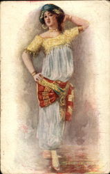 5513 Oriental Dancer Postcard