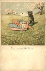 Ein Treuer Wachter Babies Postcard Postcard