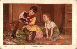 Doggie's Toilet Children Postcard Postcard