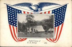 Field Camp of U.S. Army Postcard