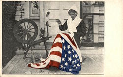 Betsy Ross Making the First United States Flag Postcard
