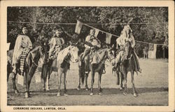 Comanche Indians, Lawton, OK Native Americana Postcard Postcard