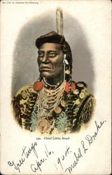 Chief LIttle Head Native Americana Postcard Postcard