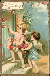 Love's Greeting Cupid Postcard Postcard