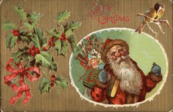 A Merry Christmas Toys Postcard Postcard