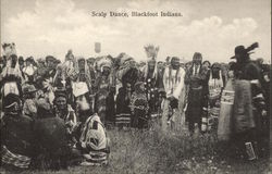 Scalp Dance, Blackfoot Indians Native Americana Postcard Postcard
